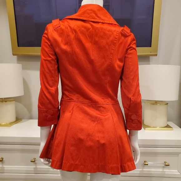 Bebe satin red trench - Picture 3 of 8